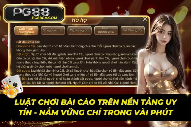 Quy tắc chơi bài cào PG88 cơ bản dành cho người mới