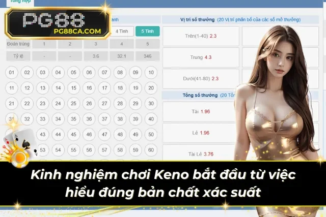 Phân tích xác suất Keno từ dữ liệu thống kê.