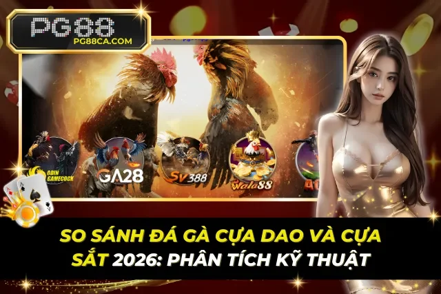So Sánh Đá Gà Cựa Dao Và Cựa Sắt